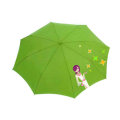 City Girl Print 3 Fold Manual Compact Umbrella (YS-3F21083002R)